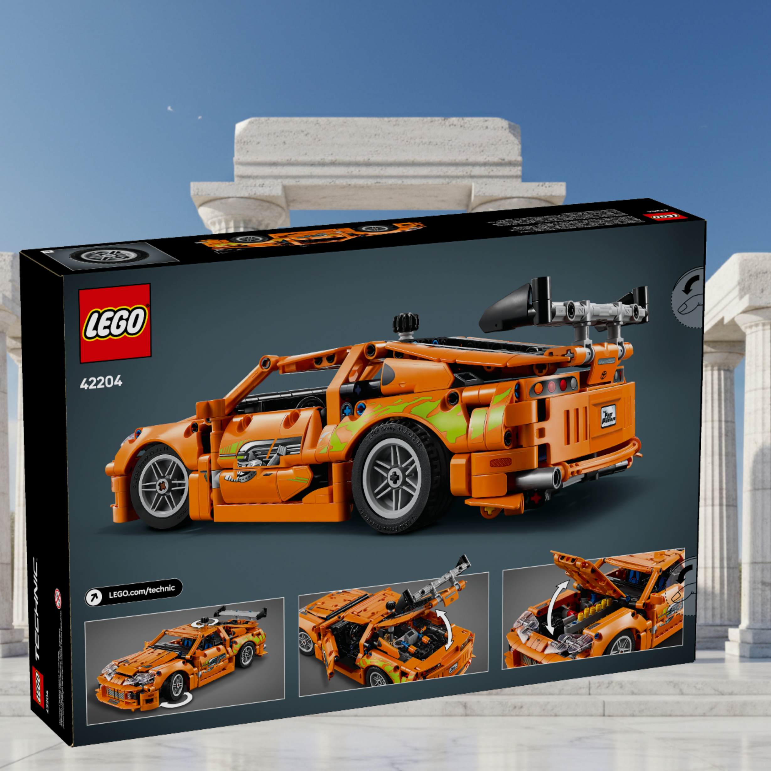 Lego Technic 42204 Fast & Furious box back