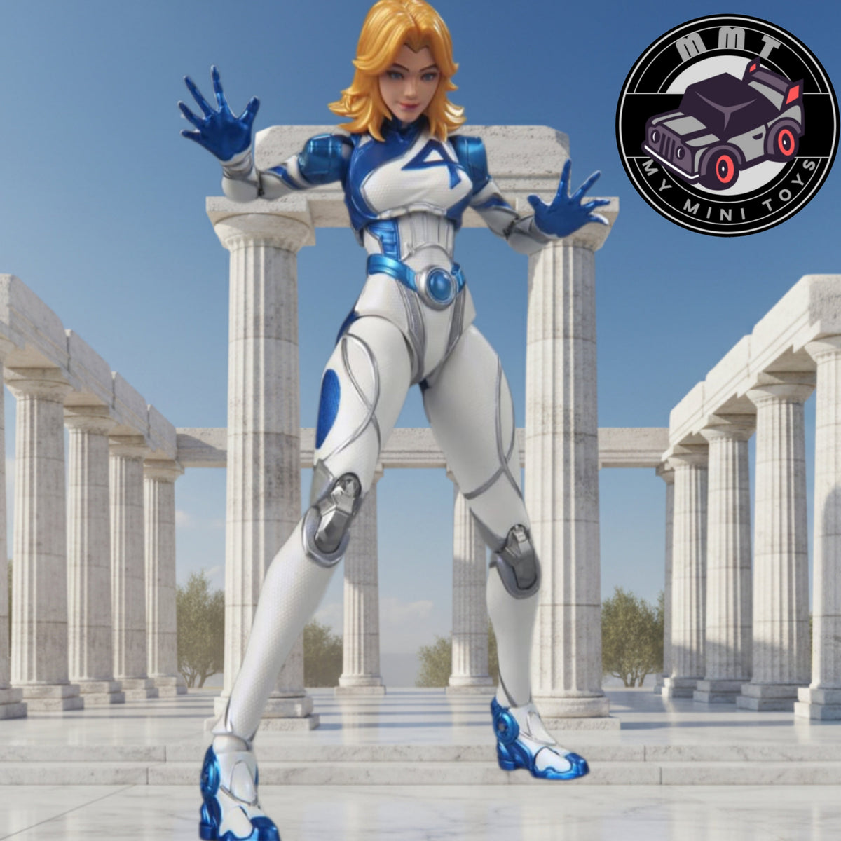 Marvel Rival Champion Class Blokees Invissible Woman Figure