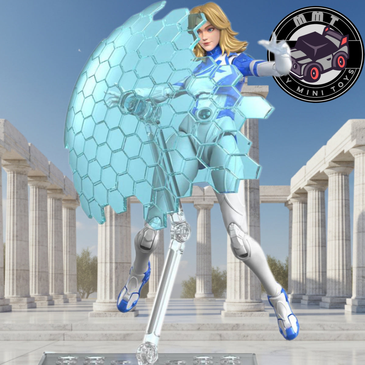 Marvel Rival Champion Class Blokees Invissible Woman Energy Shield