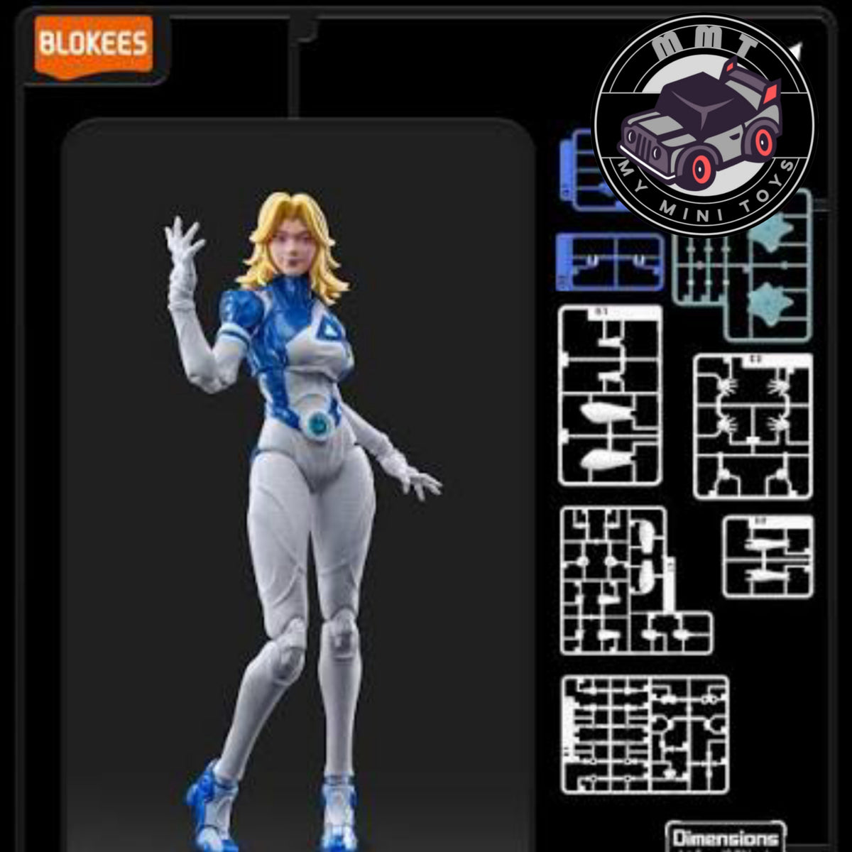Marvel Rival Champion Class Blokees Invissible Woman Spure