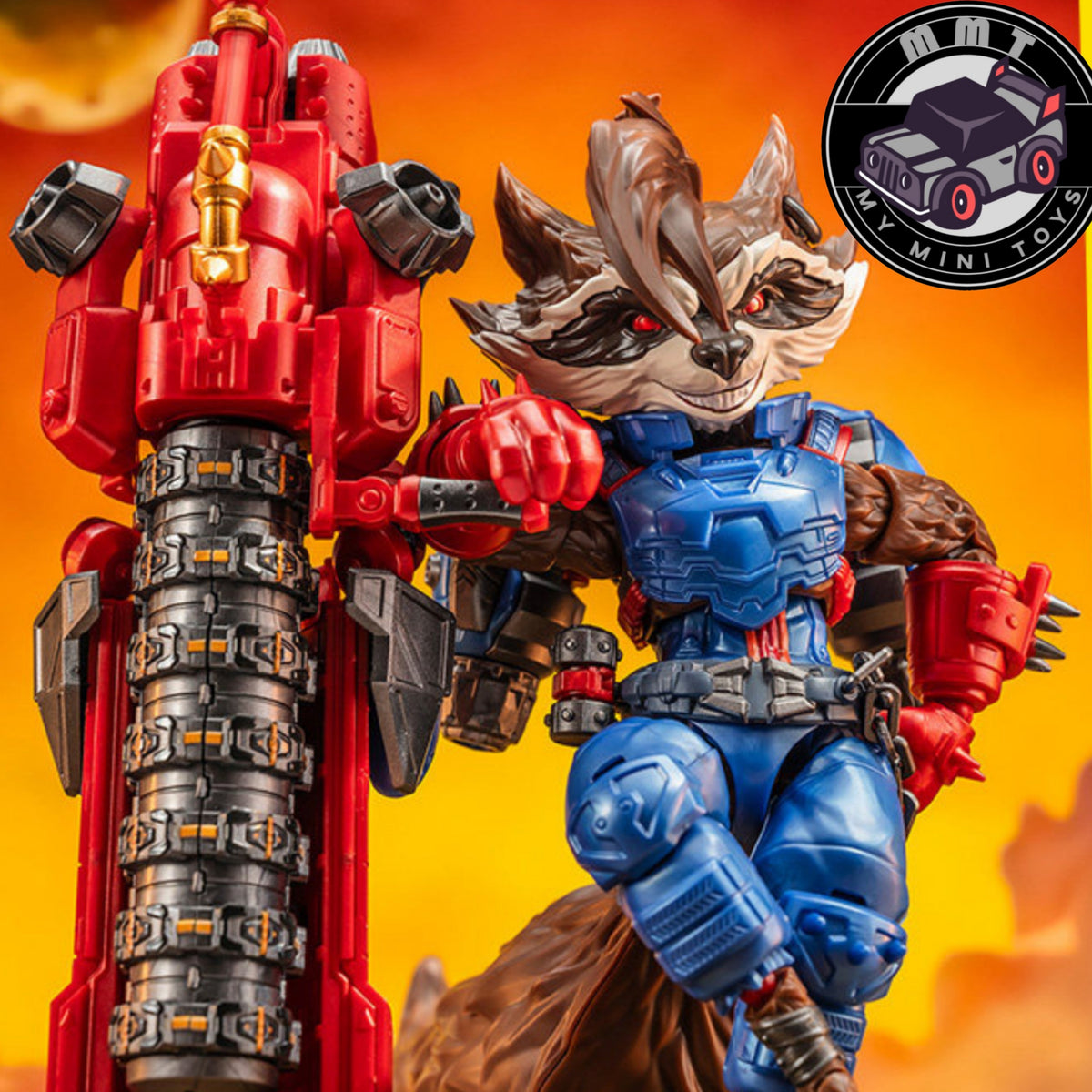 Marvel Rival Champion Class Blokees Rocket Raccoon commercial