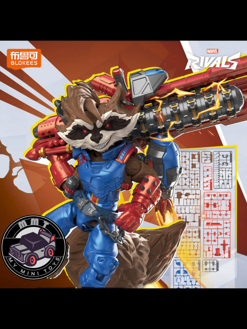 Marvel Rival Champion Class Blokees Rocket Raccoon MMT