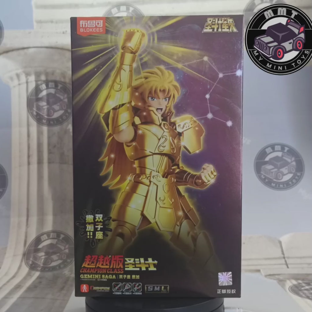 Saint Seiya Gemini Saga Champion Class Blokees video 