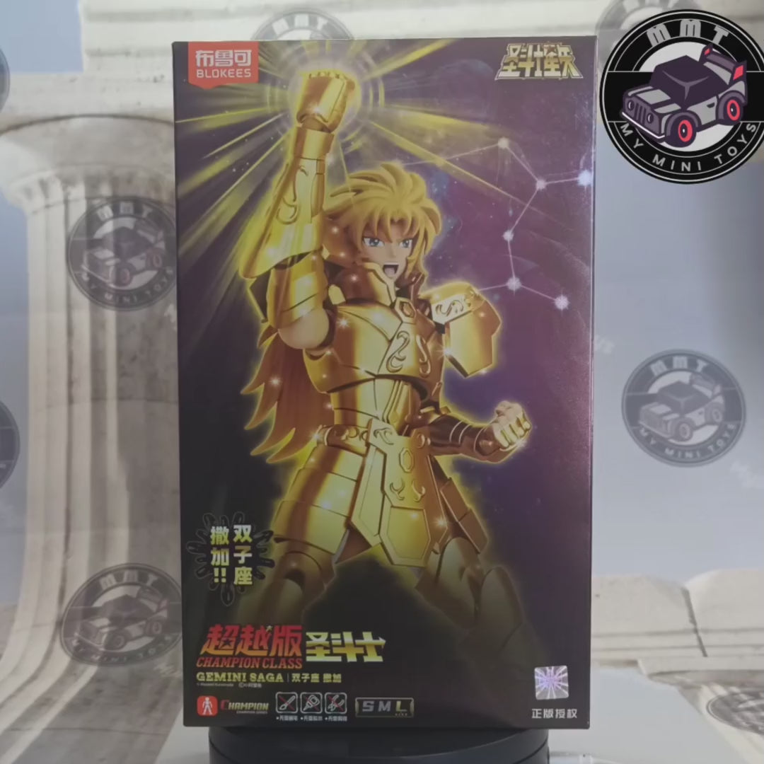 Saint Seiya Gemini Saga Champion Class Blokees video 