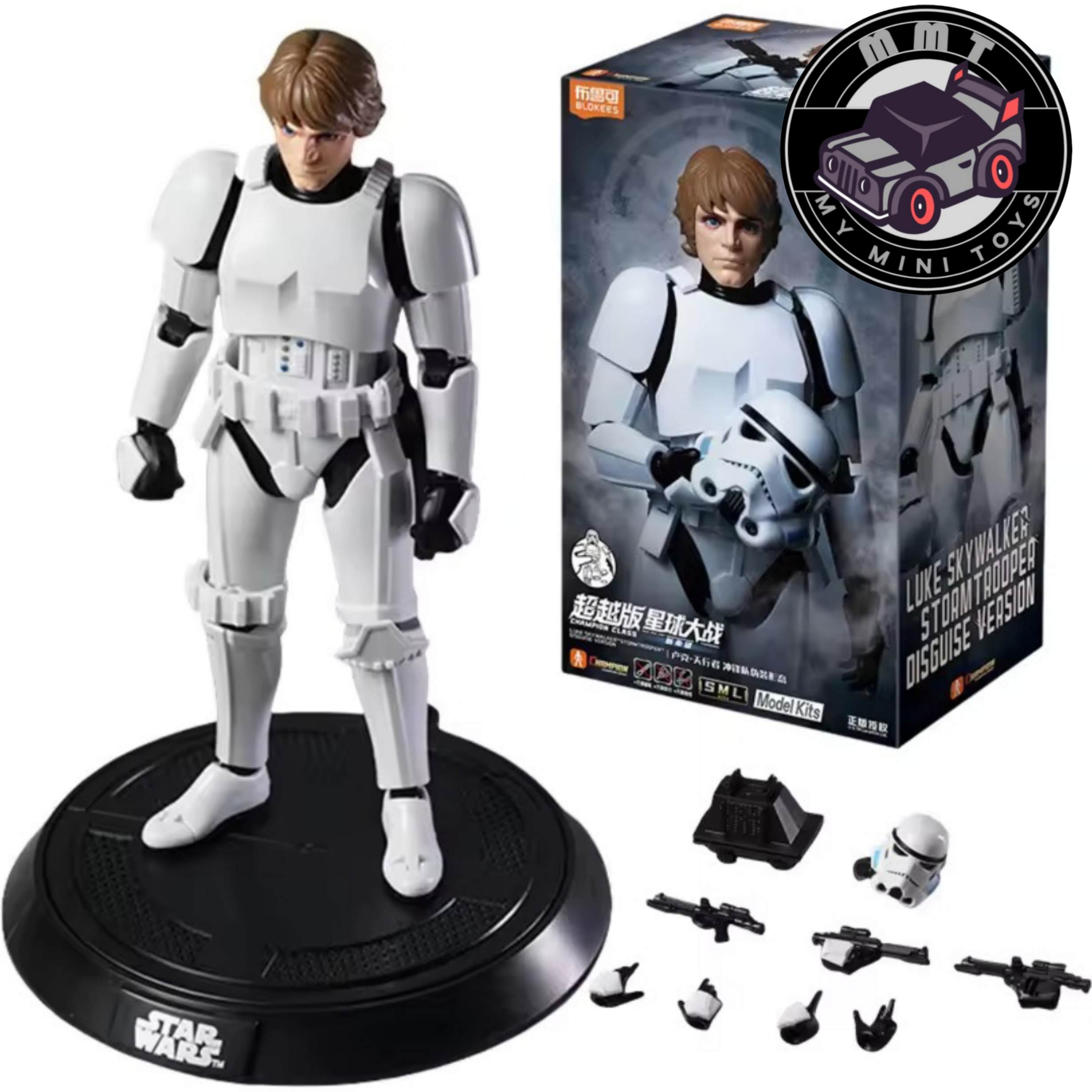 Star Wars Luke Skywalker Stormtrooper Blokees figure customization options