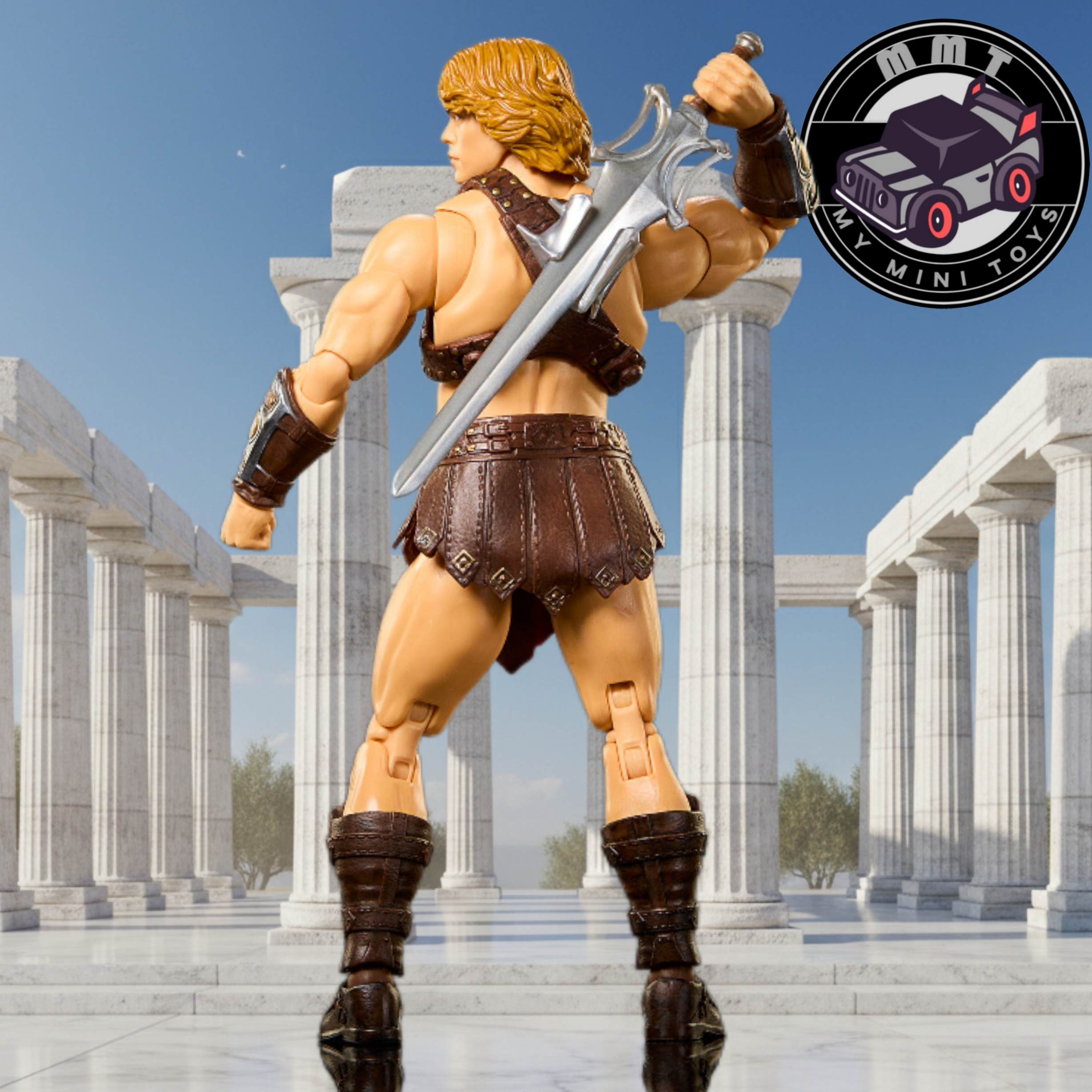 Master of the Universe HE-Man figure sword in back