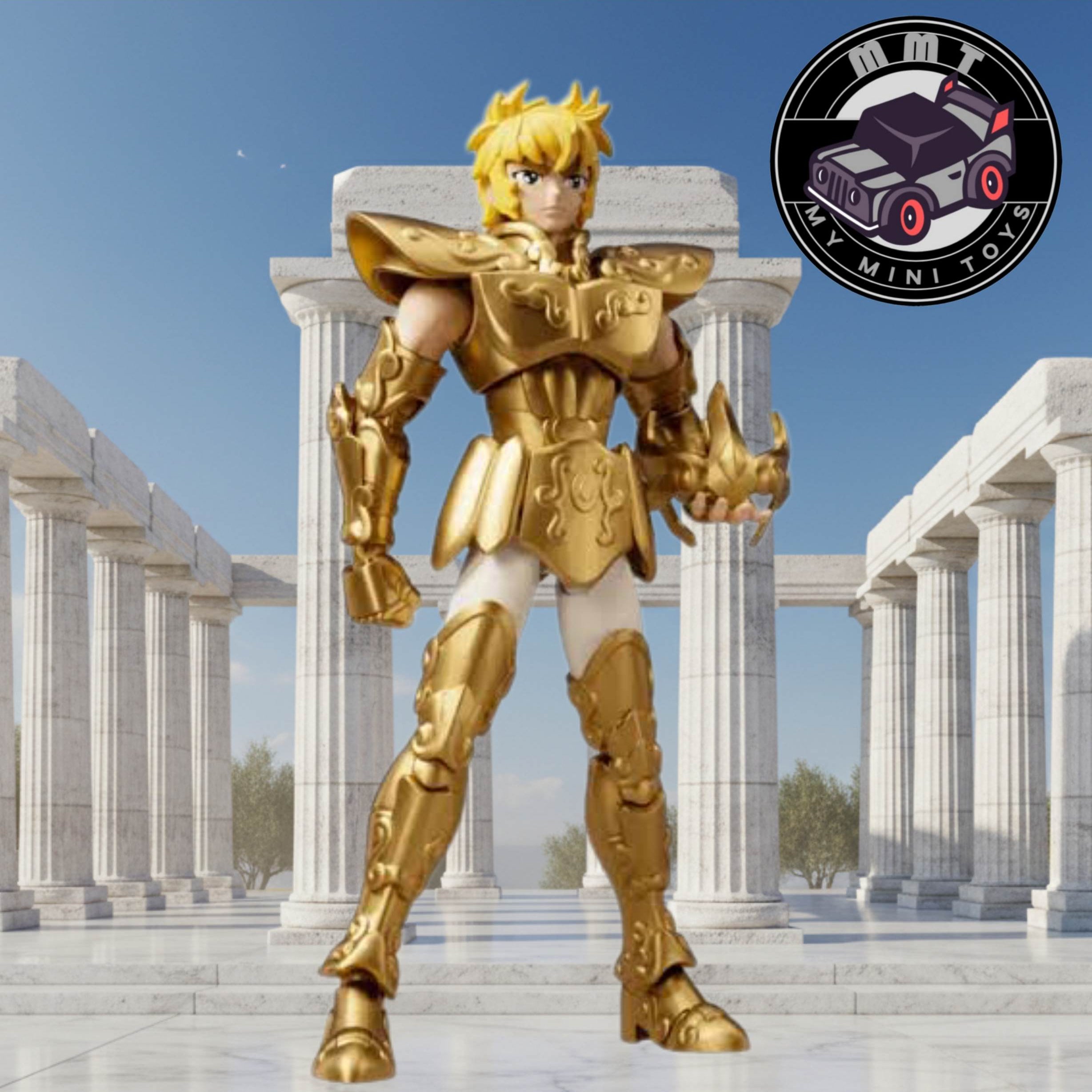 Saint Seiya Aiolia Leo Gold Saint figure front view
