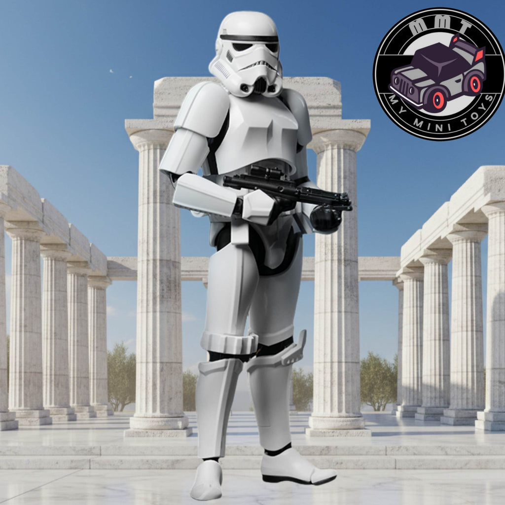 Star Wars Stormtrooper Champion Class figure guard view