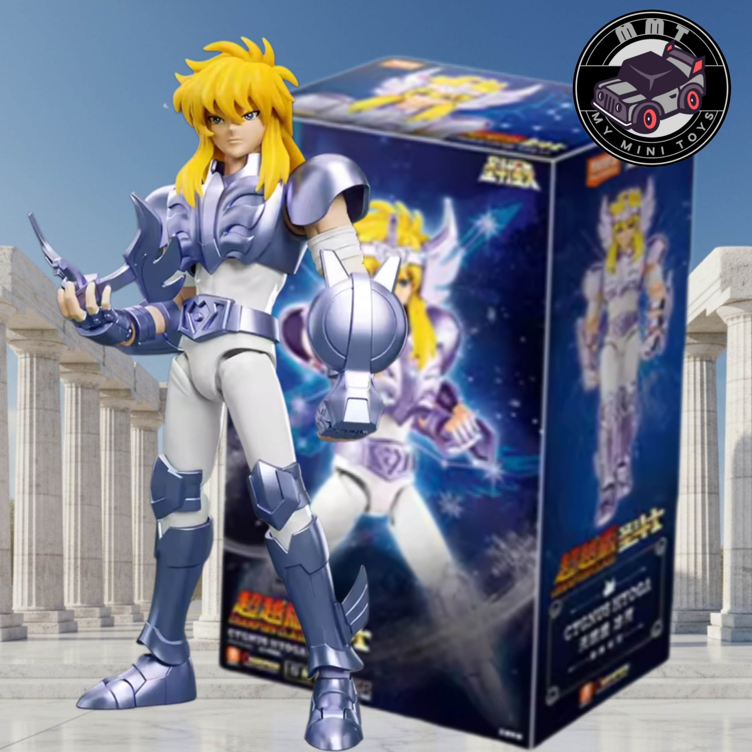 aint Seiya Hyoga Cygnus Champion Class Blokees figure with packaging