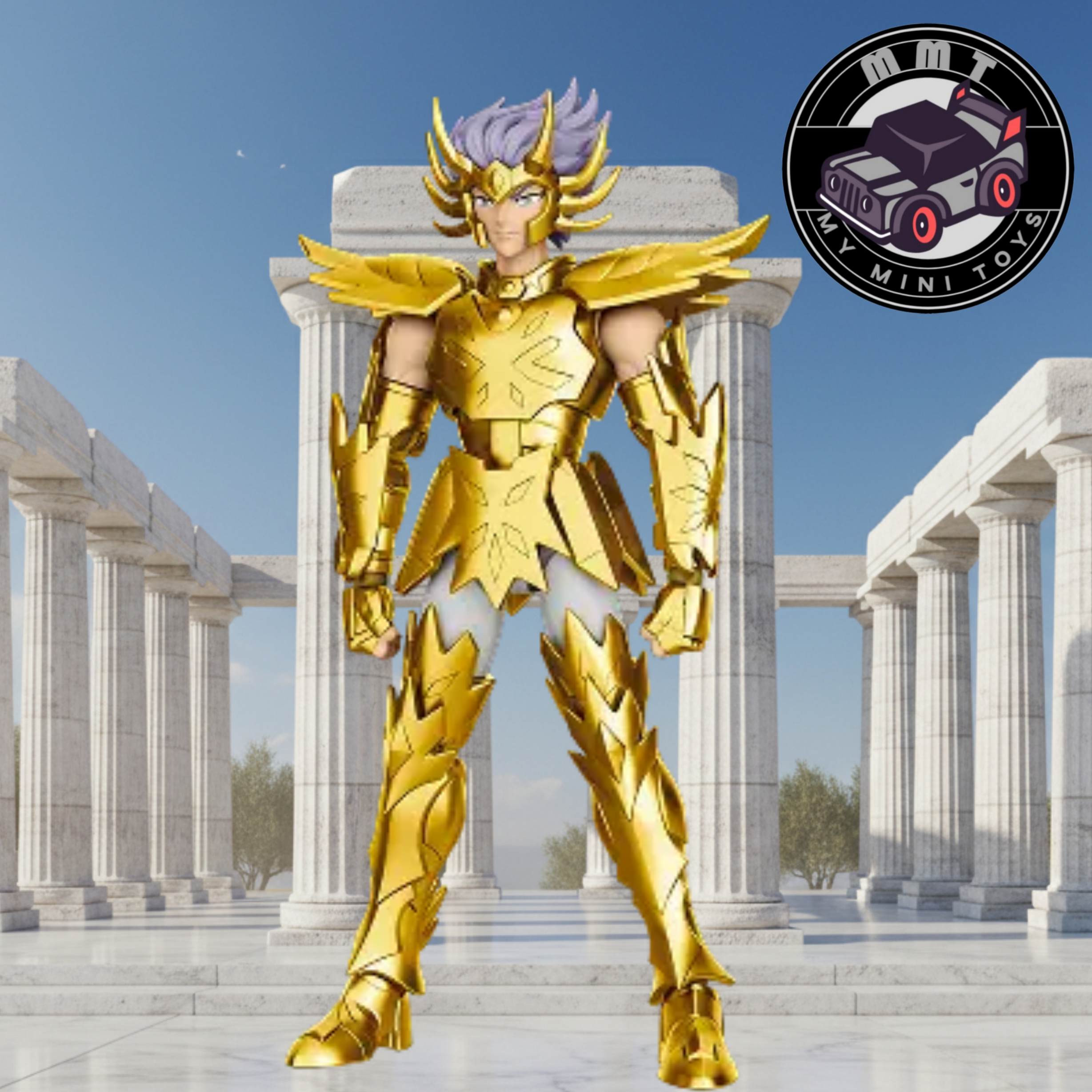 Saint Seiya Deathmask Cancer Gold Saint figure front view