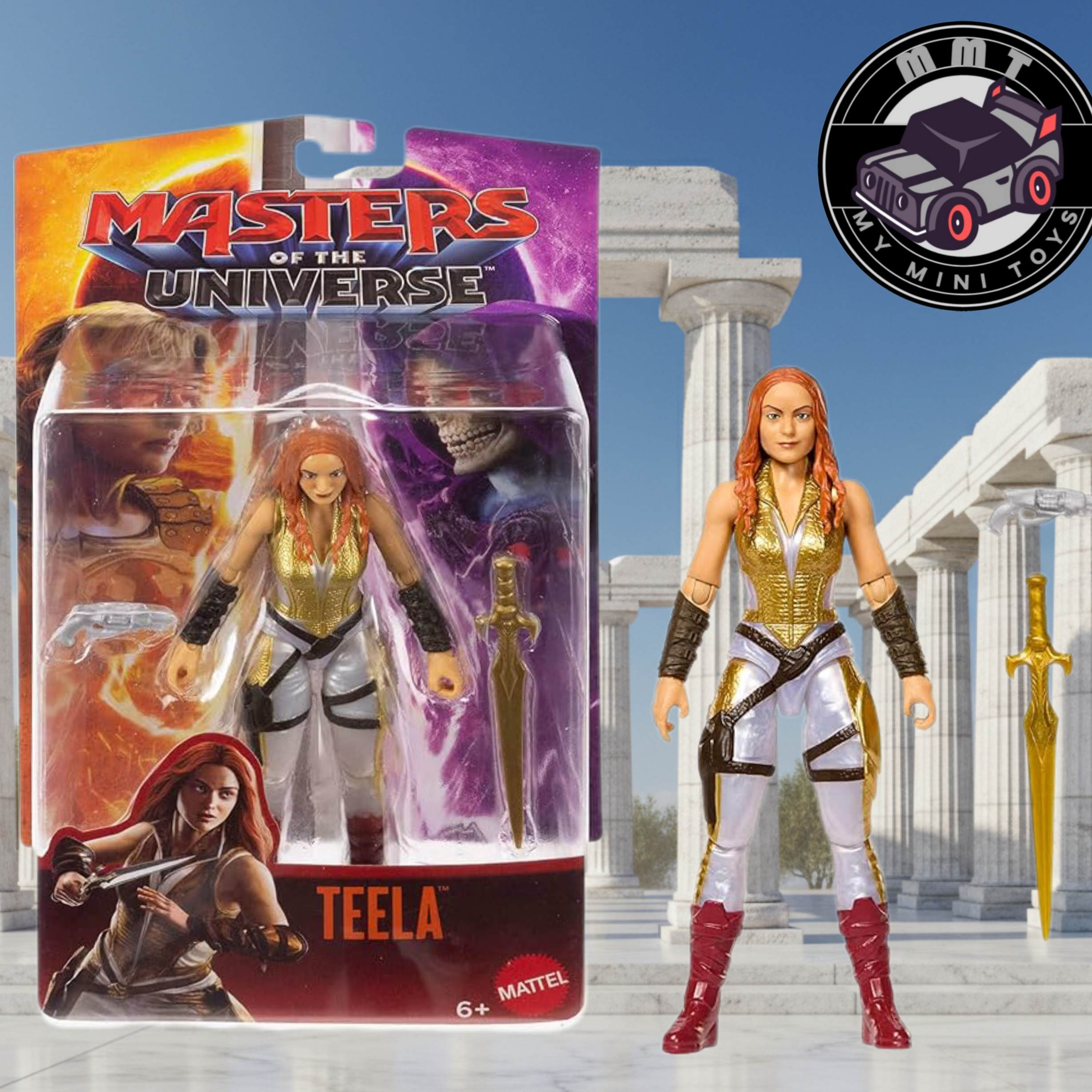 Master of the universe Teela figure and box