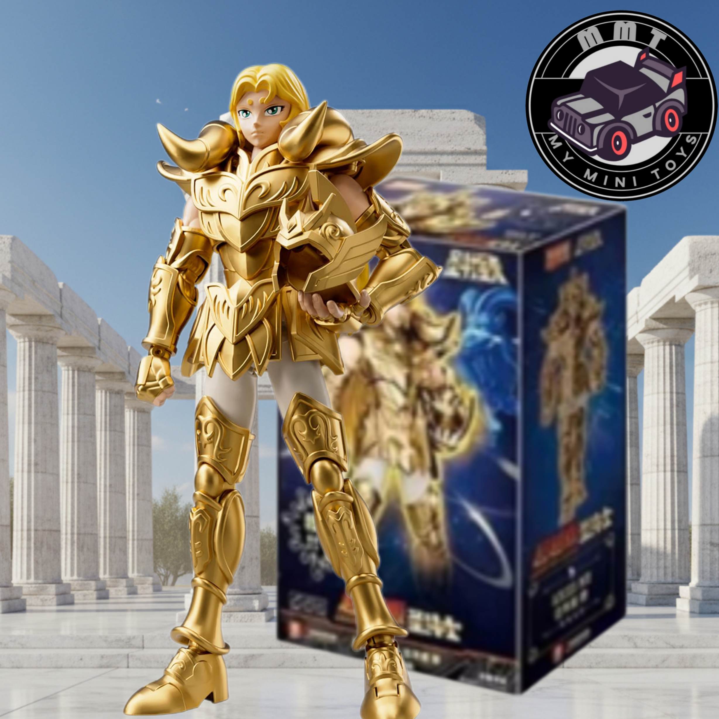 Saint Seiya Aries Mu Gold Saint Champion Class Blokees figure with packaging