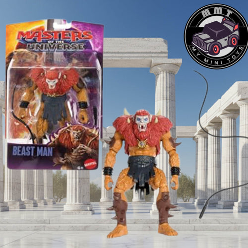 Master of the Universe Beast man figure and box