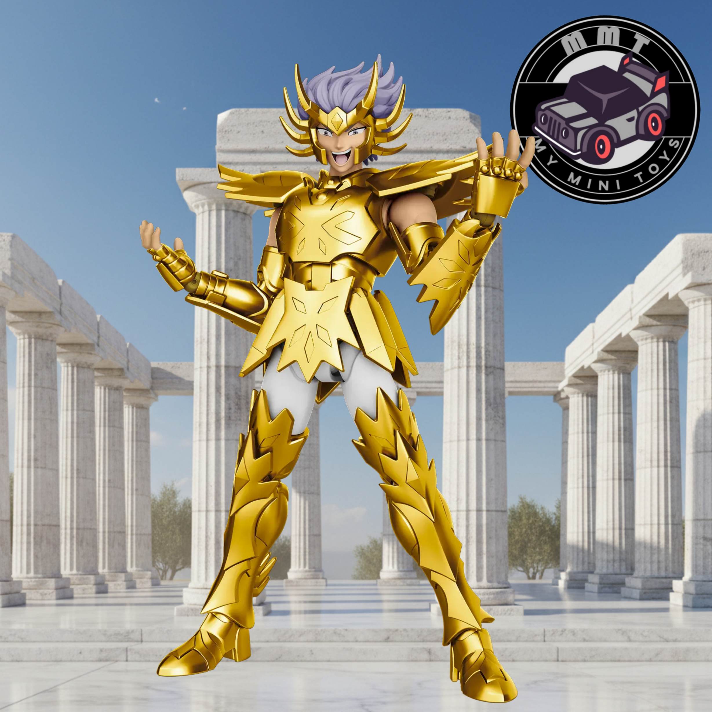 Cancer Deathmask Champion Class action smilling pose collectible figure
