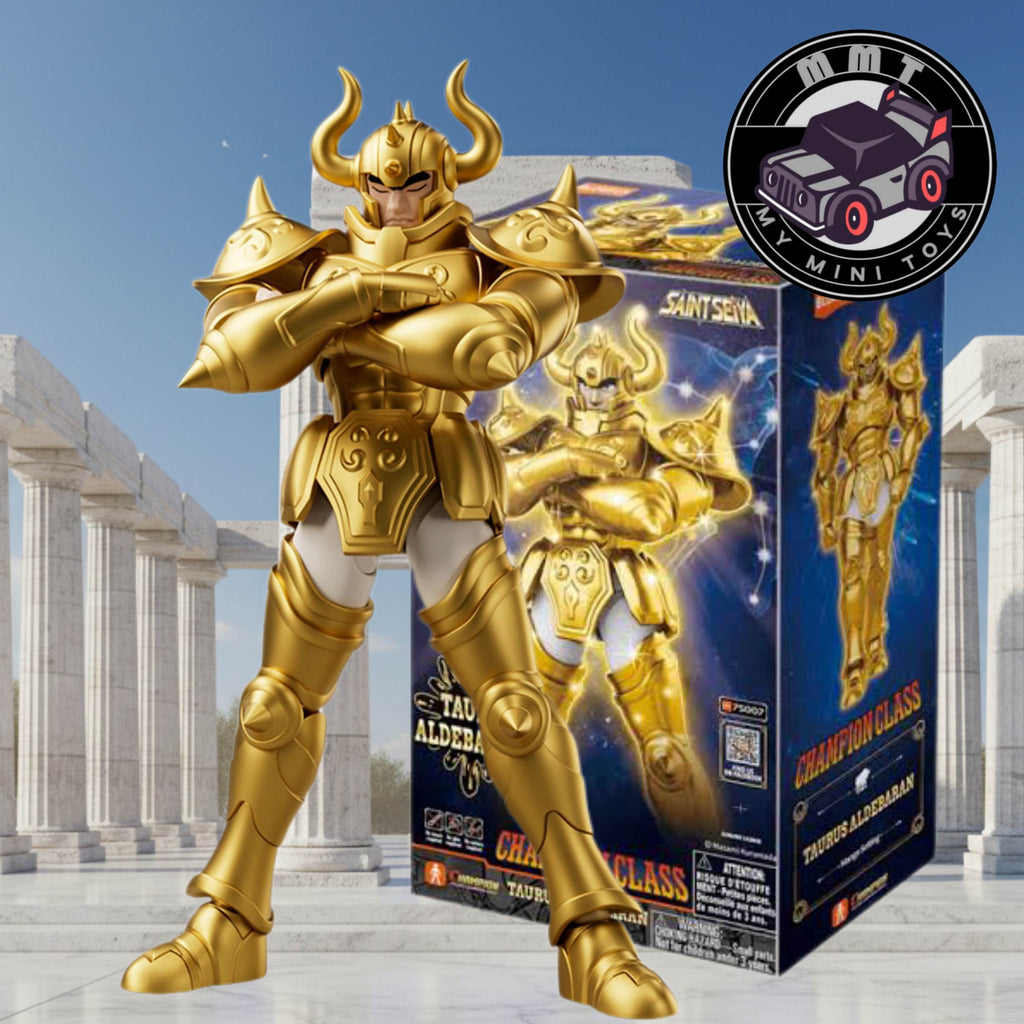 Saint Seiya Taurus Aldebaran Gold Saint Champion Class Blokees figure with packaging