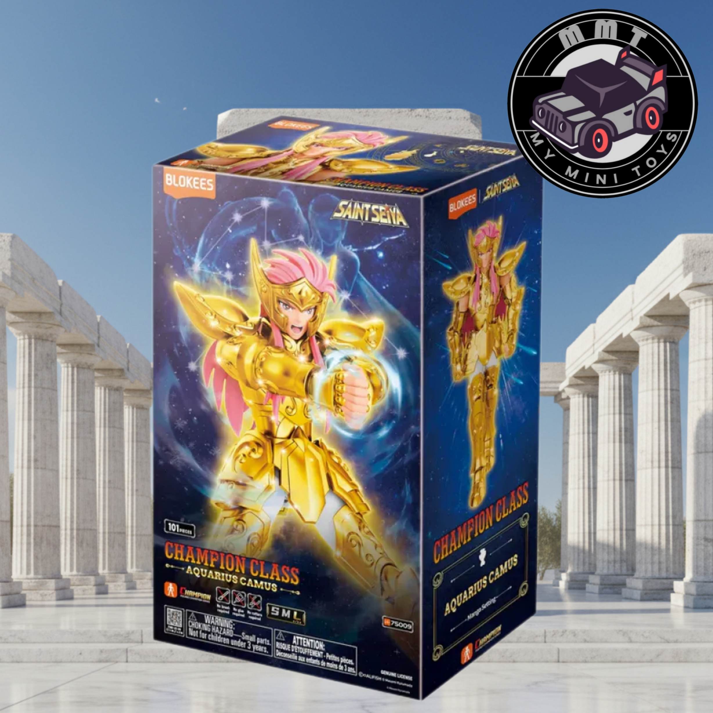 Saint Seiya Camus Aquarius Gold Saint figure box view