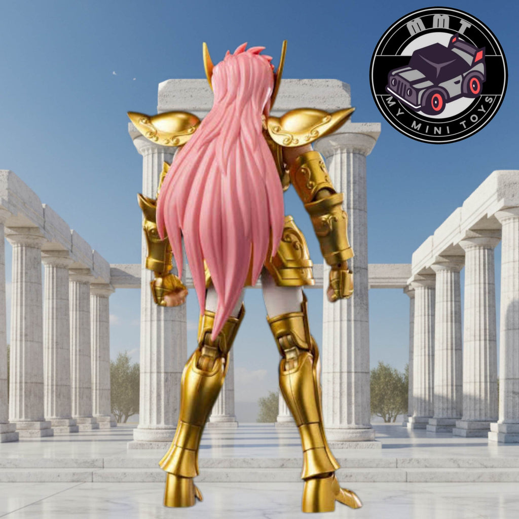 Saint Seiya Camus Aquarius Gold Saint figure back view