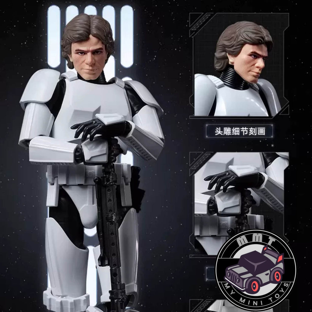 Star Wars Han Solo Stormtrooper figure multiple angles display