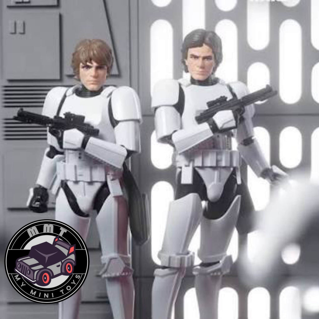 Star Wars Han Solo Stormtrooper Champion Class figure with luke skywalker