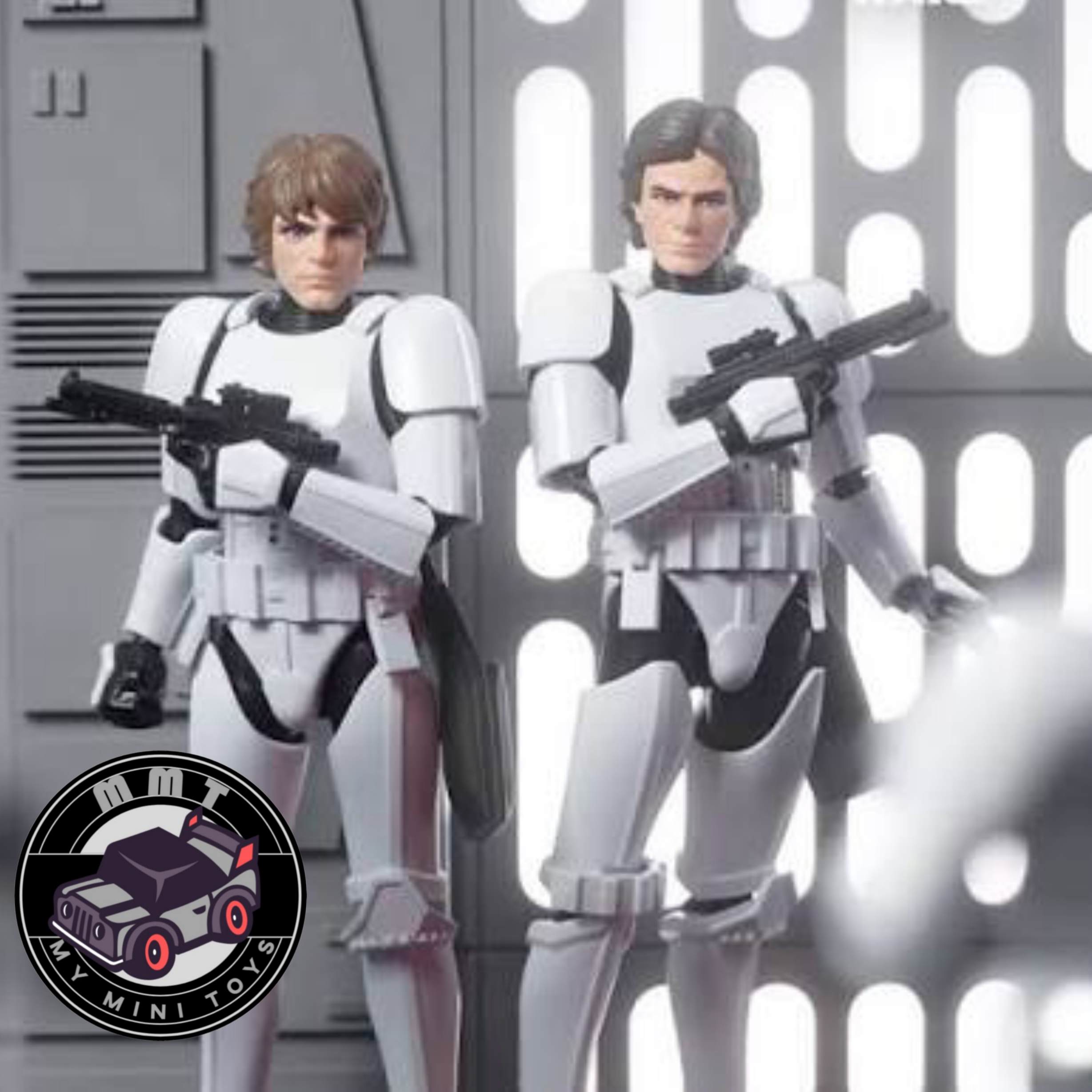 Star Wars Han Solo Stormtrooper Champion Class figure with luke skywalker