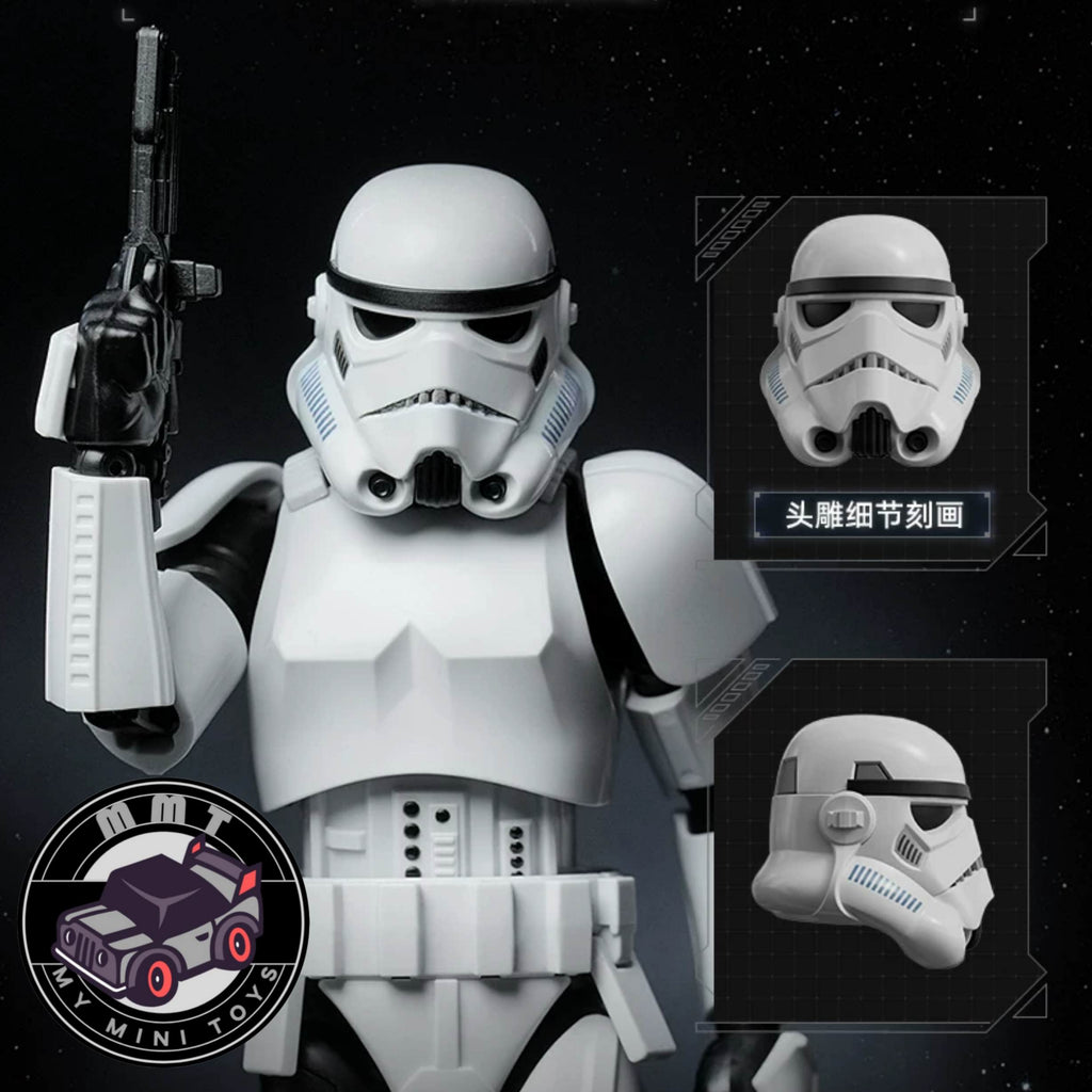 Star Wars Stormtrooper figure multiple angles display