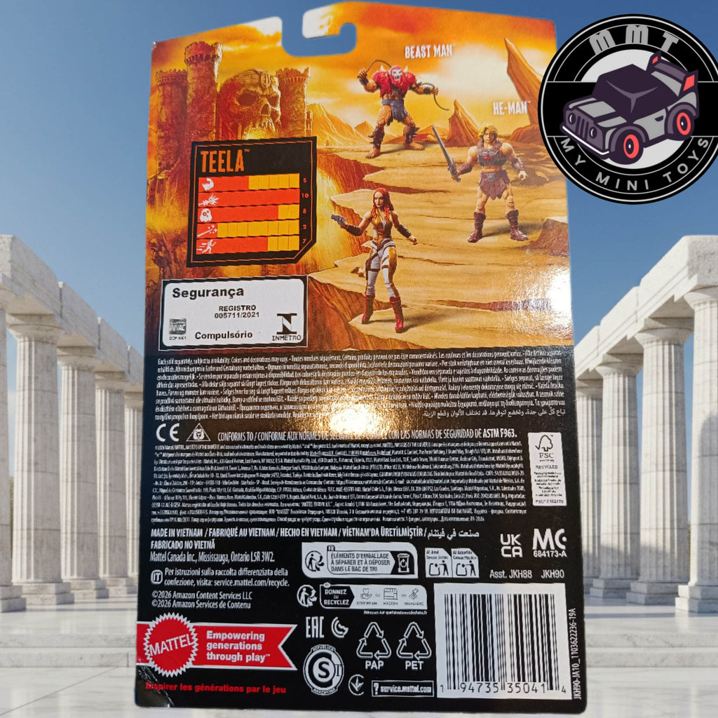 Master of the universe Teela back of the box