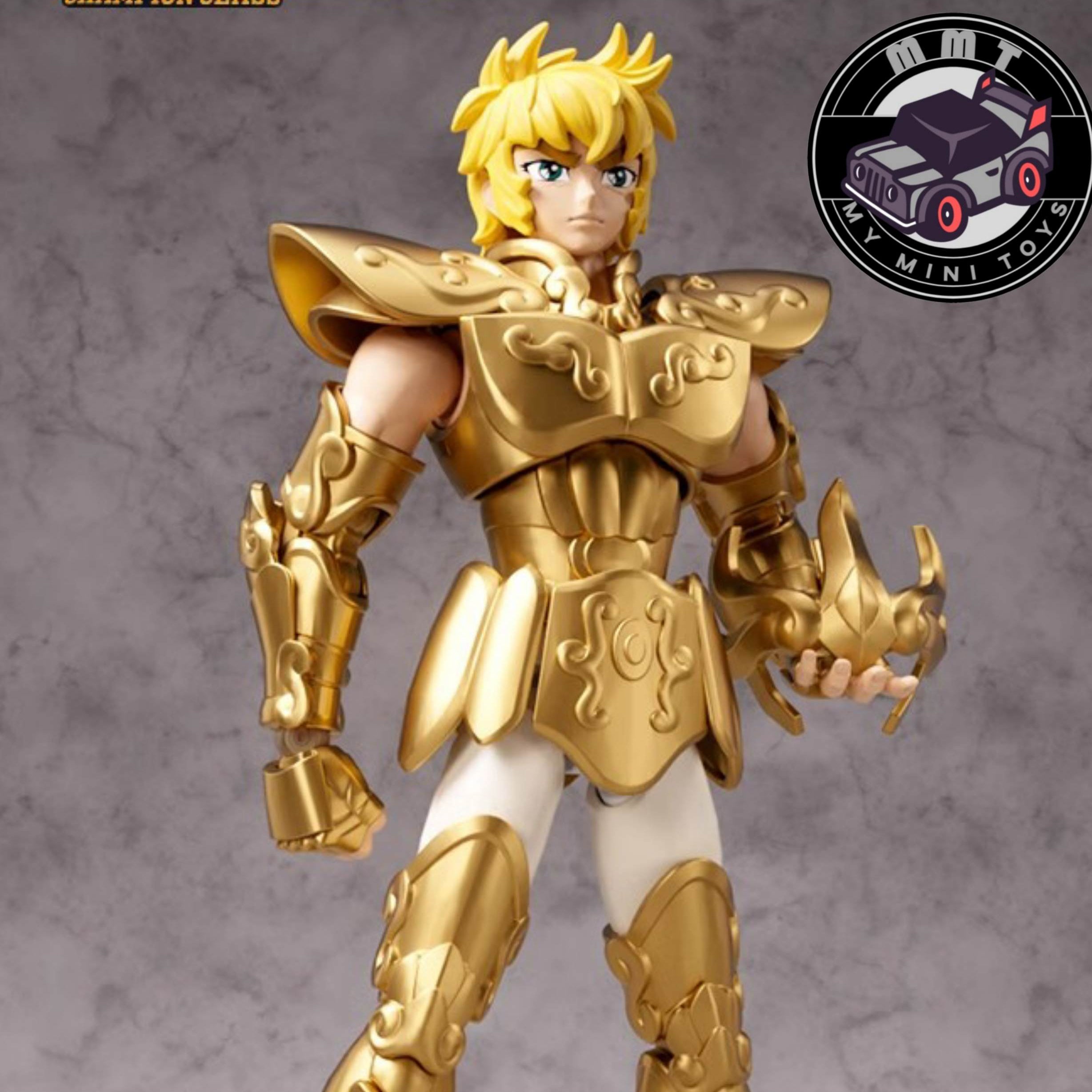 Saint Seiya Aiolia Leo Gold Saint figure helmet off