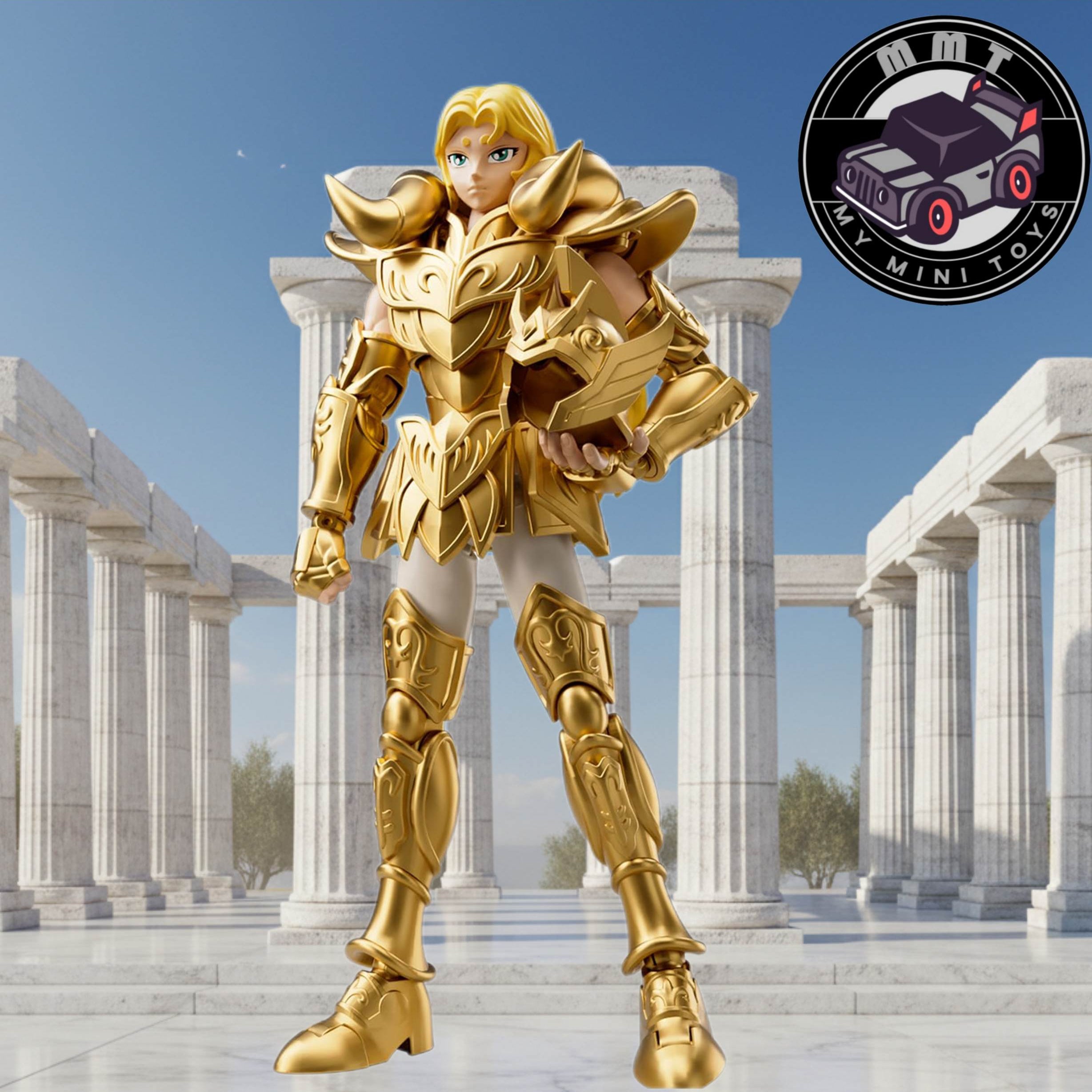 Saint Seiya Mu Aries Gold Saint figure front view