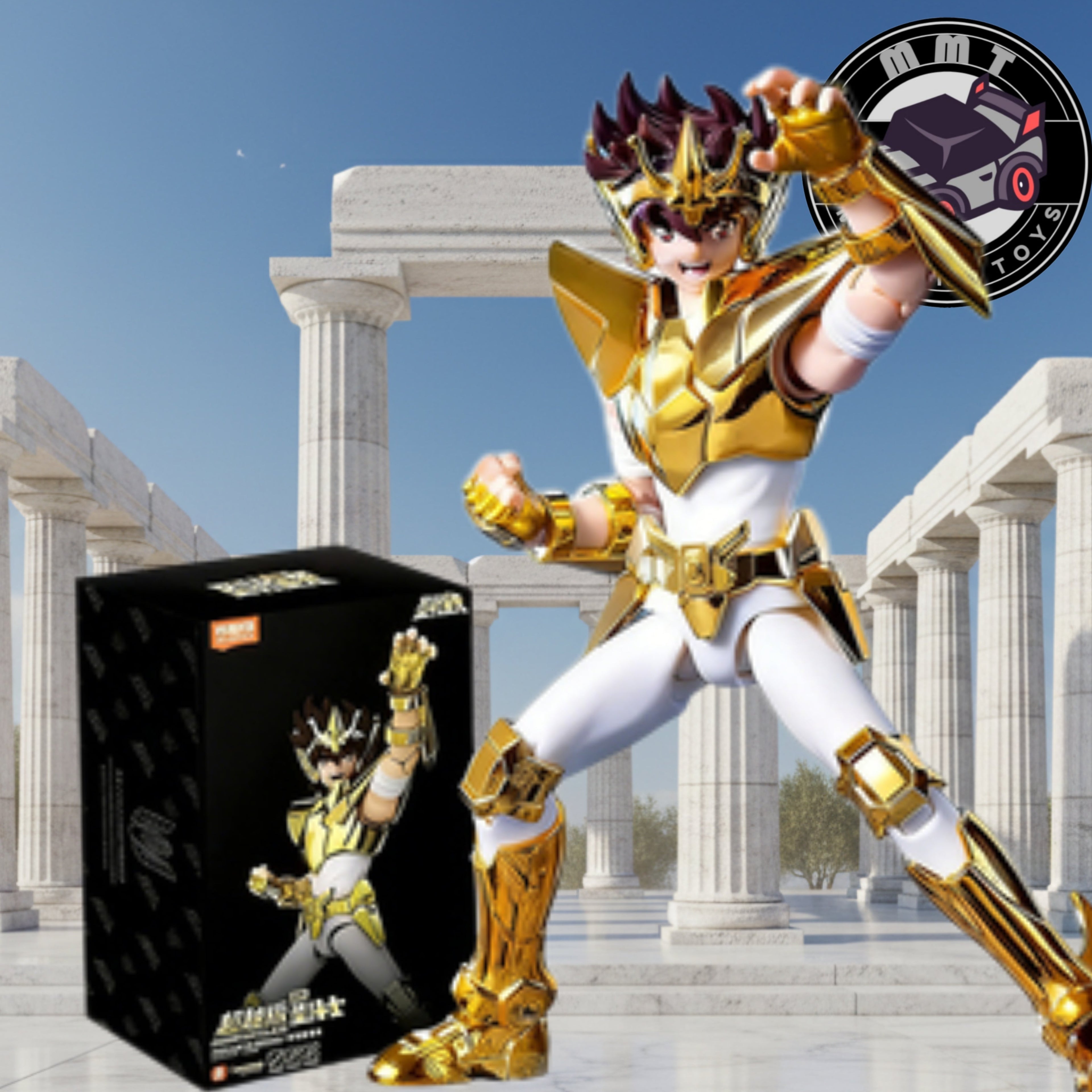 Saint Saint Blokees Champion Class EX Gold Pegasus posture