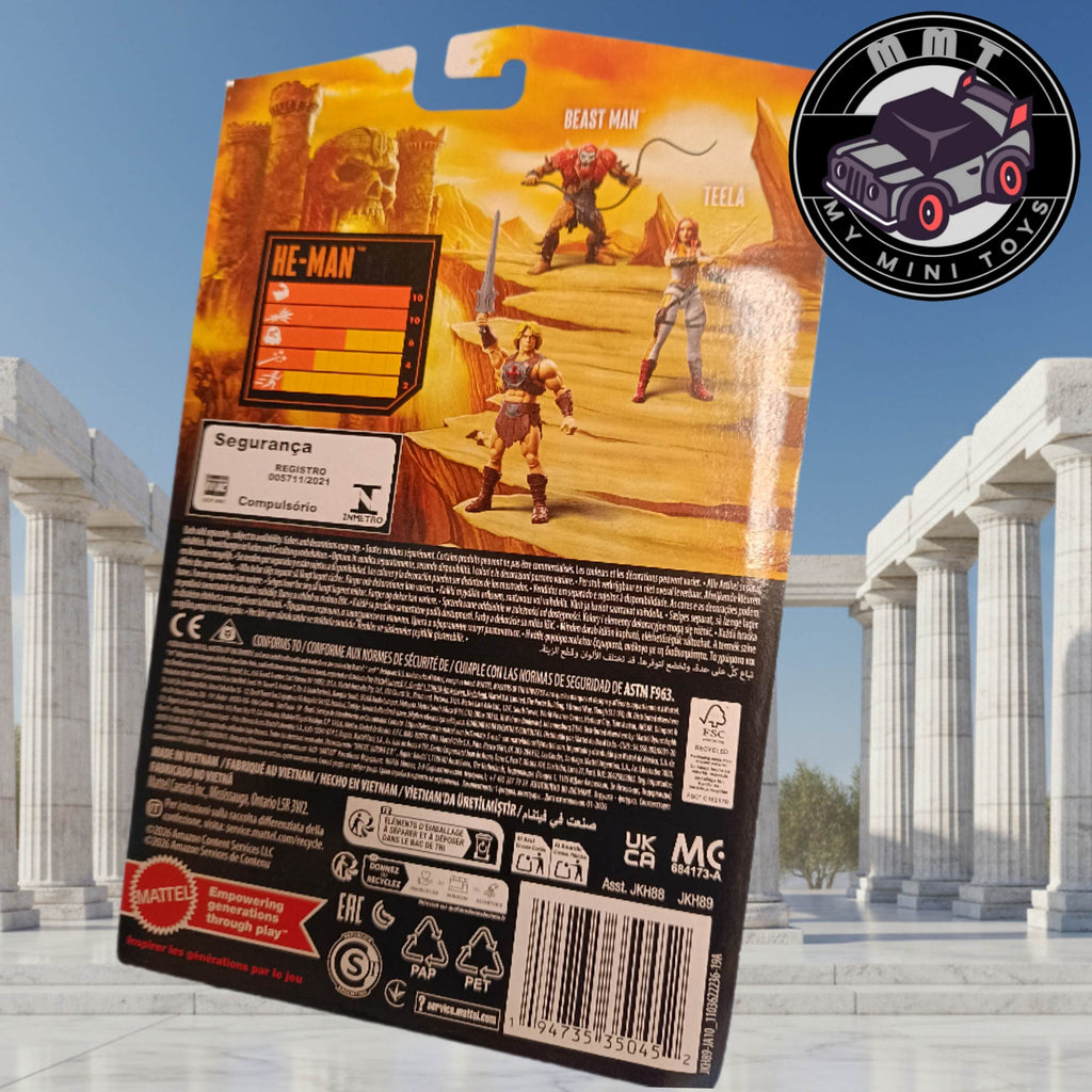 Master of the Universe He-man back box