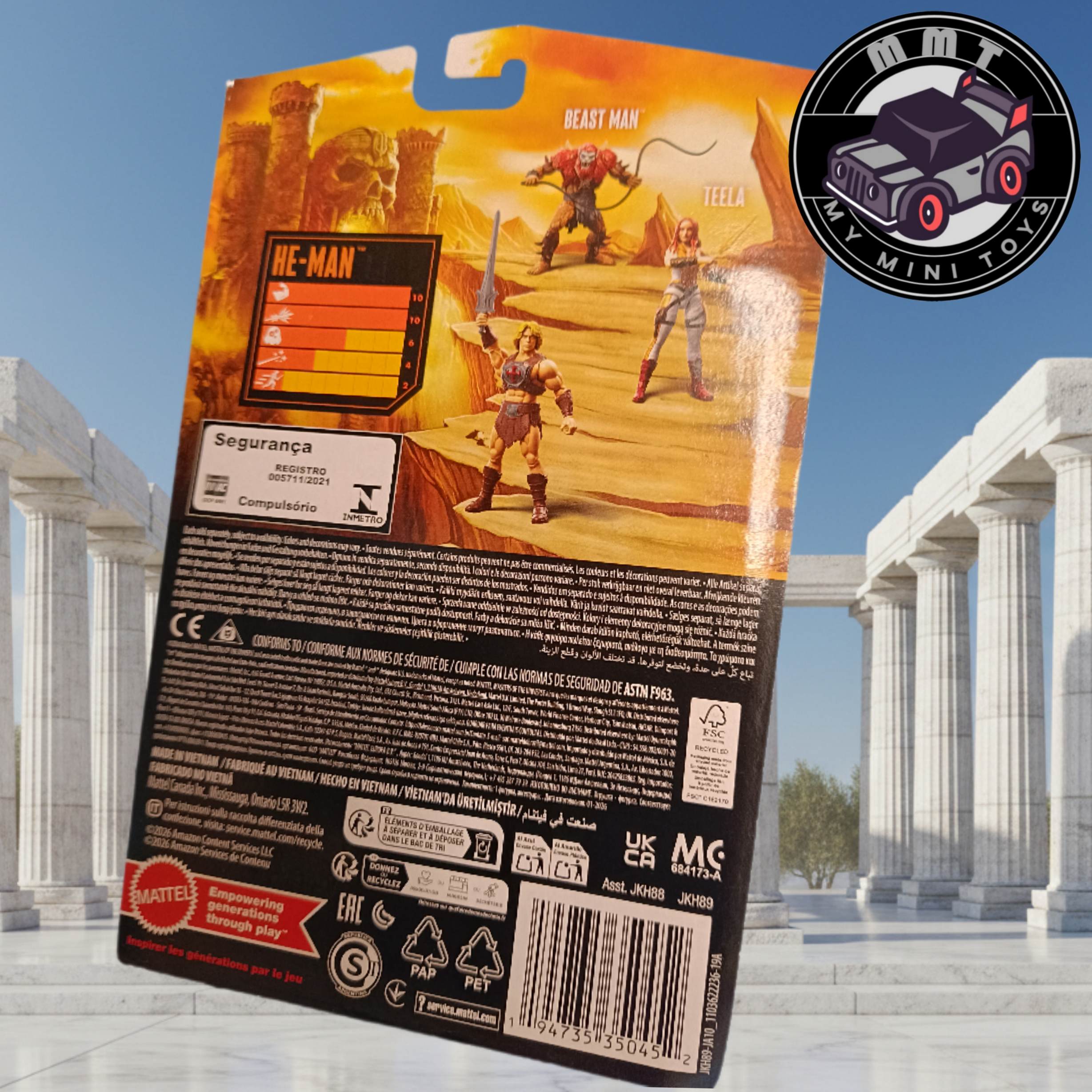 Master of the Universe He-man back box